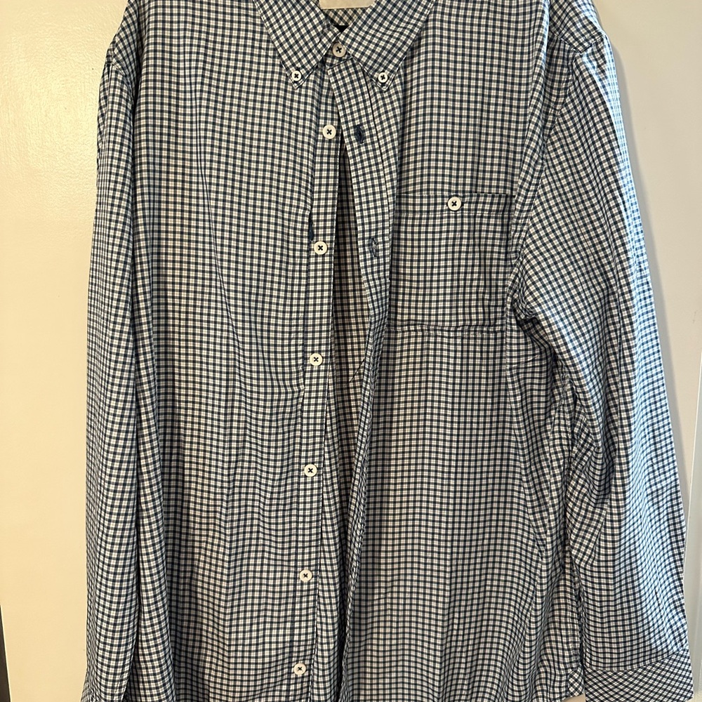 Mountain Khaki Men's Blue Checkered Shirt